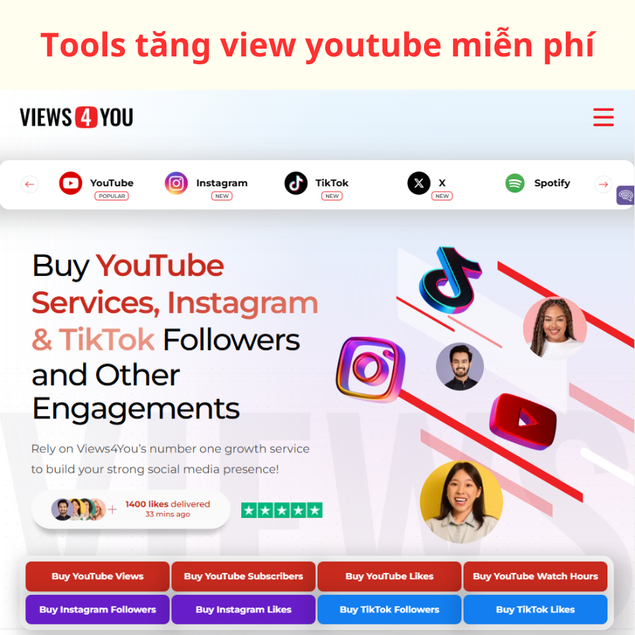 Tools tăng view youtube miễn phí