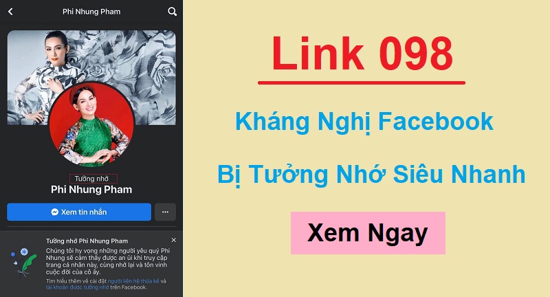 Link 098 Facebook - Kháng Nghị Tài Khoản Bị Tưởng Nhớ
