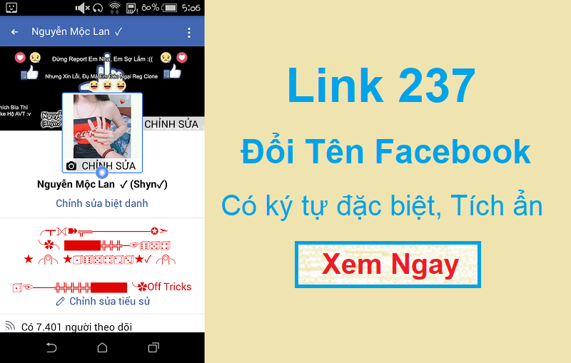 Link 237: Đổi Tên Fb Có Ký Tự Đặc Biệt, Tên 1 Chữ, Tích Ẩn